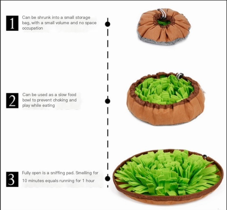 Dog Snuffle Mat and Anti-Choke Dog Bowl