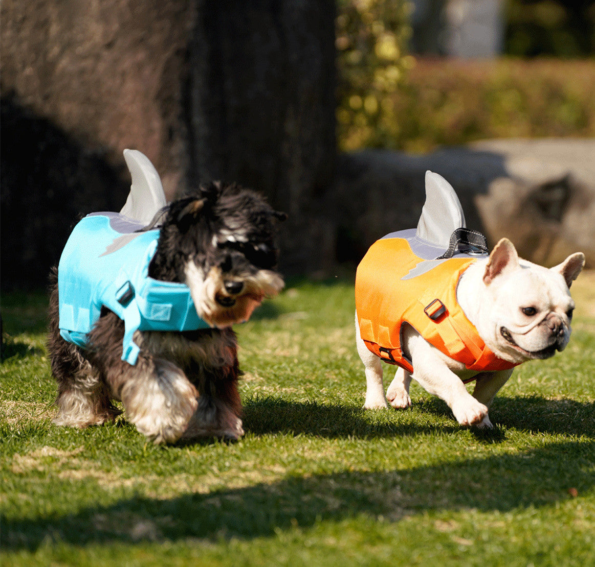 Shark Fin Dog Swim Vest - Outdoor Adventure