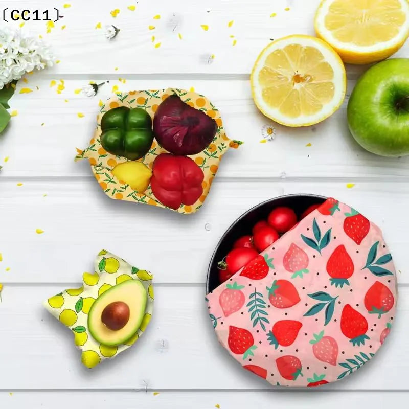 Organic Beeswax Wraps – Reusable, Eco-Friendly Food Storage Covers