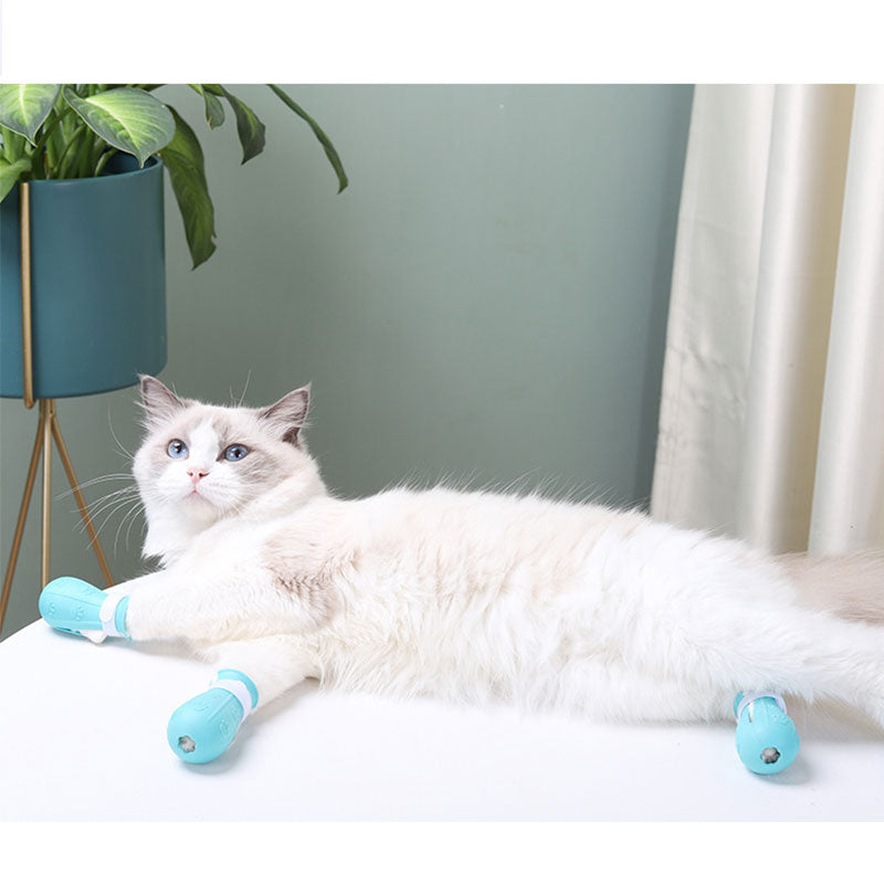 Adjustable Cat Paw Protector and Silicone Nail Cover